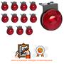 Imagem de 12 Lanterna Lateral Librelato LED Rubi 65mm C/ Sup. e Conec