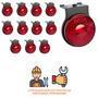 Imagem de 12 Lanterna Lateral Librelato LED Rubi 65mm C/ Sup. e Conec