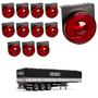 Imagem de 12 Lanterna Lateral Randon LED Rubi 85mm c/ Sup. - Conect.
