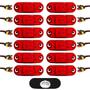 Imagem de 12 Lanterna Vigia Teto Ônibus Caminhão 2 LED BIVOLT VM +Conector
