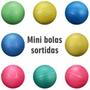 Imagem de 12 Mini Bolas De Vinil Apolo Frisada 10 cm Futebol Coloridas