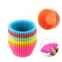 Imagem de 12 Mini Forma Bolo Silicone  Assadeira Cupcake Muffin -