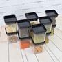 Imagem de 12 Mini Potes Porta Condimentos Tempero Hermetico 180ml