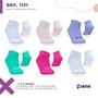 Imagem de 12 pares de meias de bebê em aldodão kit atacado meia infantil menino e menina 0 a 6 meses