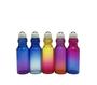 Imagem de 12 Pcs 5 ml Rainbow Color Glass Roller Bottles Roll-on Bottles Vial Container com bolas de rolo de aço inoxidável e tampa preta para perfumes de óleo essencial Aromaterapia líquida + 1pc 3 ml conta-gotas incluído