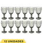 Imagem de 12 Taça Diamante Cinza Metalizado 340ML Bico de Jaca Eventos