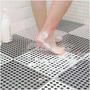 Imagem de 12 Tapetes Antiderrapante Banheiro Box Vestiário Sauna - cinza/branco