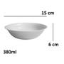 Imagem de 12 Tigelas Bowl Pote Branco Kit em Melamina 380ml