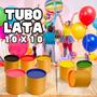 Imagem de 12 Tubo latas 10x10 P/ Personalizar lembrancinha Festas Aniversário dia dos namorados