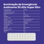 Imagem de 12 unid Luminaria emergencia 30 led Super Slim Segurimax