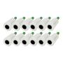 Imagem de 12x Rolo Filme Plástico Stretch 10cm x 120m Com Cabo Aplicador Giratório