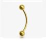 Imagem de 1361421 Piercing de Umbigo de Ouro 18k Curvado Bolinha Sobrancelha Rook Daith