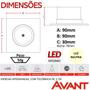 Imagem de 14 Spot Dicroica Led Quadrado 5w Cob 4000k Branco Neutro