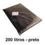 Imagem de 15 Kg Saco De Lixo 200 Litros Preto 200l Reforçado 0,2 Micra