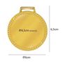 Imagem de 15 Medalhas De Aço 6Cm Ouro Prata Bronze Centro Liso Esporte