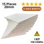 Imagem de 15 Placas De Isopor Antichamas Espessura 20mm ( 2cm ) Tamanho 100x50x2cm