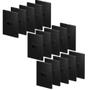 Imagem de 15 Tomadas Simples 10 A 4x2 Blux Recta Black Fosco Santin