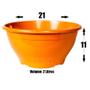 Imagem de 15 Vasos plastico plantas e flores Cuia 21 volume de 2 Litros Coloridas para cactos e suculentas