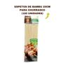 Imagem de 150 Palitos De Bambu Gina 25cm Espetinho Para Churrasco Doces e Crepes