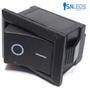 Imagem de 15x Interruptor Chave Botão Mini Farol Lig Deslig 12v 10a Pt retangular