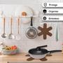 Imagem de 16 Apoio Térmico Para Panela e Pratos de Aço Inox, Porcelana, Cerâmica, Vidro e Madeira - Sisal Avelã - Protege Mesa