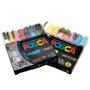 Imagem de 16 Canetas Posca Uni-ball PC-5M Soft Colors + PC-3M