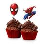 Imagem de 16 Picks Topo Decoração Doces Festa Homem Aranha