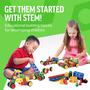 Imagem de 163 Peças STEM Toys Kit, Construção educacional De Construção Blocos De Aprendizagem Conjunto de Aprendizagem para Idades 3 4 5 6 7 8 9 10 Anos Meninos e Meninas por Brickyard, Melhor Brinquedo Kids, Jogos Criativos e Atividade Divertida