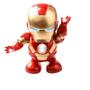 Imagem de 19cm Brinquedos Elétricos Homem De Ferro Vingadores Aranha Super Herói Robô Dança Musical Brinquedo de Educação Infantil