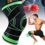Imagem de 1pc joelheira elástico bandagem pressurizado joelheiras suporte de joelho protetor para esportes de fitness correndo art