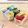 Imagem de 1pc PP Fruit Snacks Storage Basket Container Kitchen Home Cosmetic Drink Seasoning Storage & Organizer Basket Gadgets Sacos e Cestas