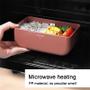 Imagem de 1PCS Office Lunch Box Estudante Micro-ondas Dinnerware Double Layer Bento Box Portátil Saudável com Recipiente de Armazenamento de Alimentos de Louça Lancheiras