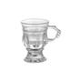 Imagem de 1pcs Retro Embossed Glass Goblet Mini High Value Champagne Glass Restaurant Café Wine Glass Milk Tea Homestay Decoration (Transparente)