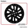 Imagem de 1X Calota Fiat Mobi Argo Cronos Aro 14 Preto Com Logo 295Cb