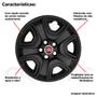 Imagem de 1x Calota FIAT TORO 2021 Aro 16 Preto Fosco com Emblema 300cp