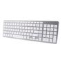 Imagem de 2.4G+ Bluetooth 5.0 o terceiro teclado simulado 102 chave dois zonas tablet wireless teclado,Silver