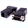 Imagem de 2 Adaptador Extensor Vga Video Via Cabo Rede Rj45 - 1 Par