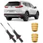 Imagem de 2 Amortecedor Honda CR-V 2007 a 2011 Traseiro Motorista Passageiro Kayaba e Kit