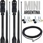 Imagem de 2 Antena Base Embutida Black Px Mini Argentina 200w 1,07m + Cabo 5,5m