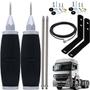 Imagem de 2 Antena Móvel Px B-2003P Alongador Inox 60cm Suporte Dianteiro Mercedes Benz Axor Cabo 5,5mts Parafusos Anti-Furto