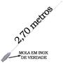 Imagem de 2 Antena Px Mola Inox Maria Mole 2,70m B-2003 Cabo 5,5m Parafusos Anti-furto