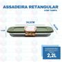 Imagem de 2 Assadeira 2,2L Forno Airfryer Peequena Doces Mousse Torta Servir Mesa Posta