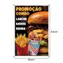 Imagem de 2 Banners  Combo De Lanche 40x60 Cm