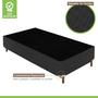 Imagem de 2 Bases Box Solteiro Íris 42x88x188cmcom Kit com 2 Colchões Solteiro Molas Extrapedic Íris 28x88x18