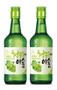 Imagem de 2 bebida coreana soju chum churum uva verde 360ml jinro plum