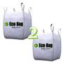 Imagem de 2 Big Bag Entulho 1000kg 90x90x120 cm 1m³ Modelo Ref C1 Ensacar Reciclagem Grande Resistente 2 unidades