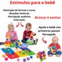 Imagem de 2 Brinquedos De Um Ano Didatico Interativo Dia Das Crianças Aprender Formas e Cores