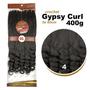 Imagem de 2 Cabelo Jumbo Boho Curl Gypsy Braids 400 Gr African + Anéis