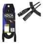 Imagem de 2 Cabo de Microfone 0,20MM Conectores XLRMx XLRF Mod Ninjalw B 15FT/4.5