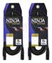 Imagem de 2 Cabo de Microfone 0,20MM Conectores XLRMx XLRF Mod Ninjalw B 15FT/4.5